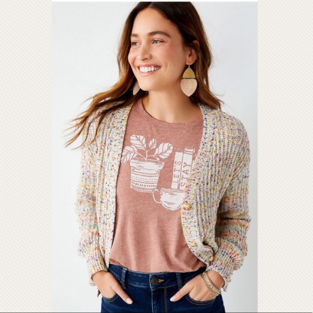 Confetti Cardigan NWOT